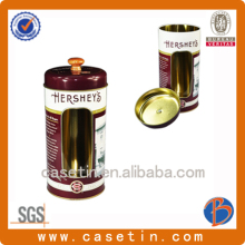 chocolate tin box with lock , blank tin box , personalized tin box