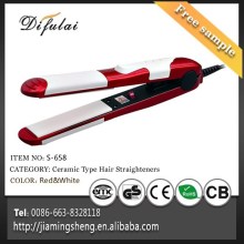ionic hair straightening overheat protection silicon hair straightener ceramic flatiron