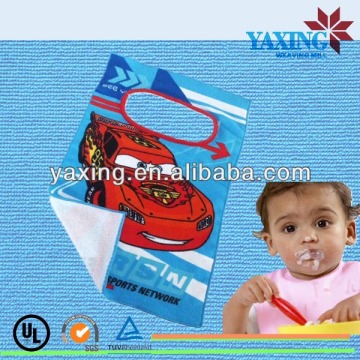 Microfiber printed baby bibs towel