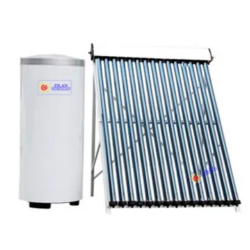 Split pressurized flat solar water heater