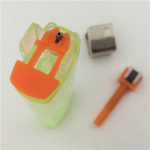 Semi-finsh 8.0cm Refillable Square Flint lighter