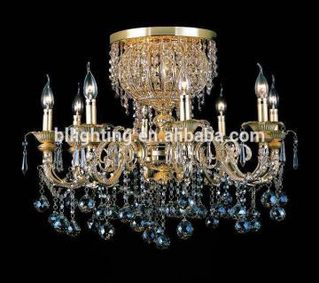 Modern fancy iron flush mount chandelier