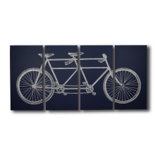 3 panels bicycle canvas wall art decoration