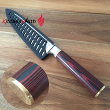 Damascus Steel Chef Knife with Hammer blade and Safety knife sleeve
