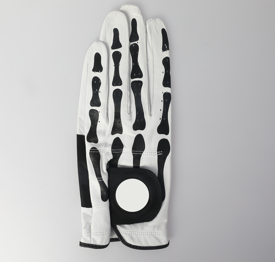 new skull Luxurious Cabretta Golf Gloves