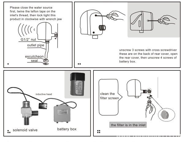 SENSOR FLUSH VALVE INSTALLATIONS