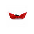 hair accessory mini red velvet bow for girl