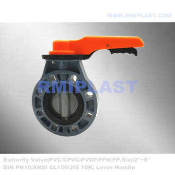 Industrial Valve Butterfly CPVC ANSI