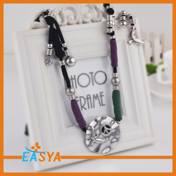 Elephant Tooth Pendant Silver Necklace Jewelry For Men