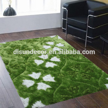 Hand tufted polyester 3d design shag rug