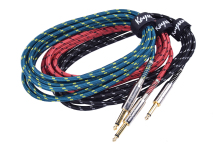High End Braided 6.35MM Jack Guitar Cable