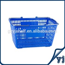 Grocery market plastic shopping baskets/supermarket plastic shopping basket