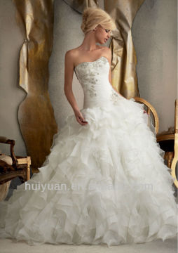 corset two-piece wedding gown
