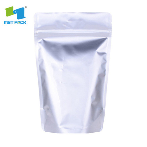 250g Plastic Aluminum Foil Stand Up Pouch With Windows