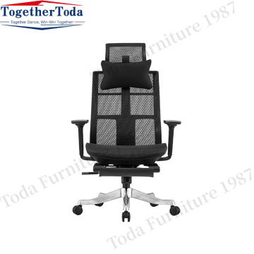 fabric seat ergo mesh office chair with headrest