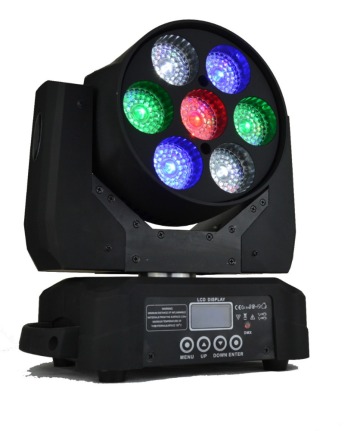 Led rgbw moving head 7x15w beam wash zoom beam moving head