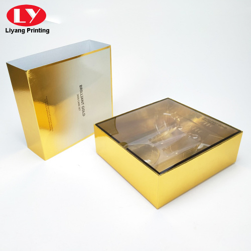 Luxusgold -Hautpflege -Boxverpackung mit Ärmel