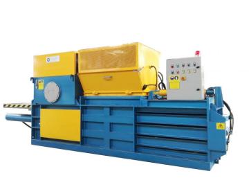 Semi-automatic horizontal baler machine