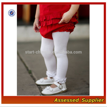Wholesale Baby Girls Solid Ruffle Leggings/ Custom Baby Girls Ruffle Leggings MLL739