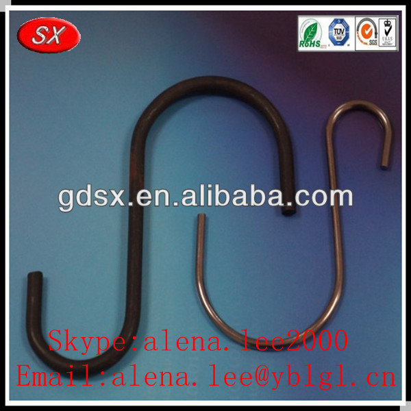 Factory customized large s hooks/vinyl coated s hook/various bulk s hooks