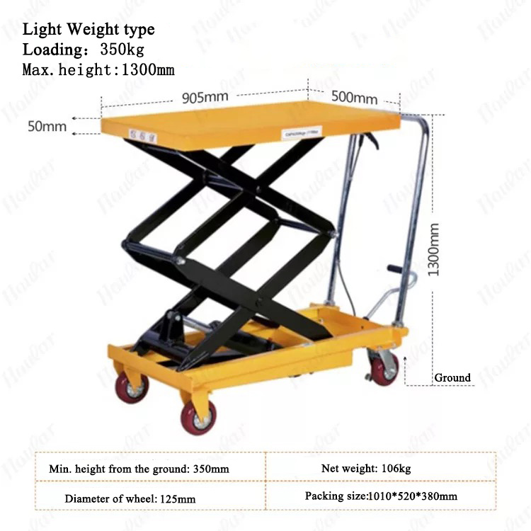 Hydraulic Scissor Lift Table Cart