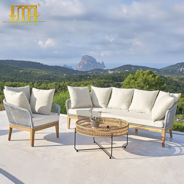 Resin Rattan Outdoor Round Garden Coffee Table Set