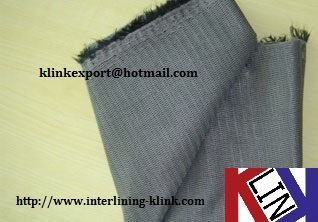 Fusible suit interlining PA coated