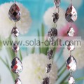 Vakantie-inspiratie Teardrop Beaded Garland Crystal White Glittery Strings 13 * 18 MM