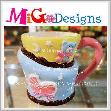 Manufacture direct latte glass mugs for love gift