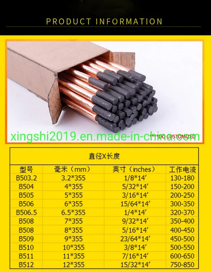 Industry Copper Coated Welding Carbon Graphite Gouging Rods Price