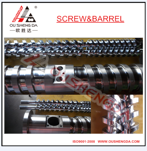 PVC extruder conical screw barrel (SACM645 screw and barrel)