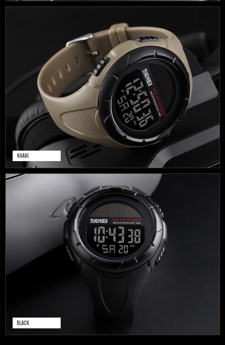 Waterproof solar powered sports wrist watch piece price in pakistan sale