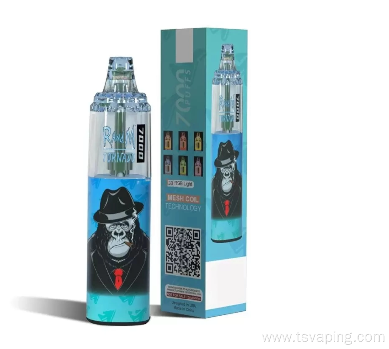 Randm Tornado 7000 Puffs Mesh Coil Disposable Vape