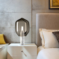 Lampes de chevet LEDER gris clair