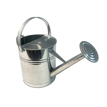 Galvanized Silver Metal Garden Watering Can with Discount Offer