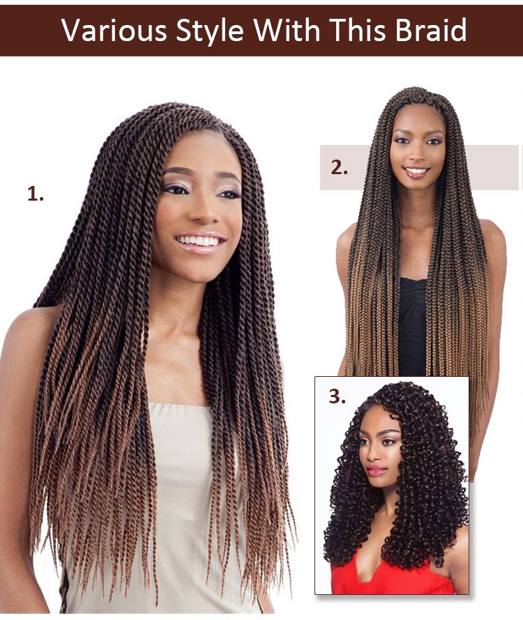 100% kanekalon braid custom package 52" 90g synthetic pre stretched braiding hair odm extension kids synthetic kanekalon