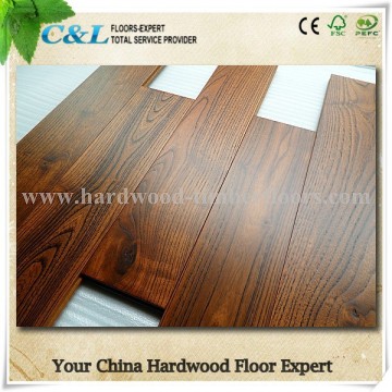 Distressed Surface Chinese Teak Solid Wood Floors