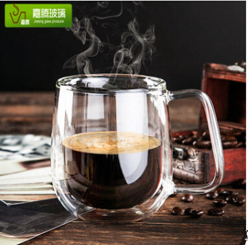 High Quality Handblown Heating-resistant Double Wall Glass Coffee Cup