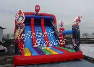 AU PVC Kids Inflatable Spiderman Double Slip N Slide For In