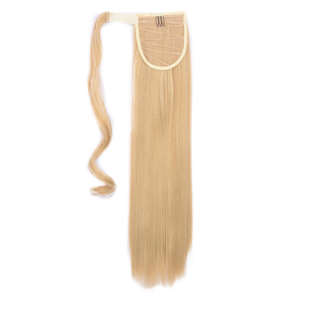 Julianna 613 Ash Blonde Synthetic Accessories Yaki Ponytail Extensions Water Short Loose Weave Clip In Wrap Around Ponytail