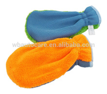 Long pile microfiber wash glove