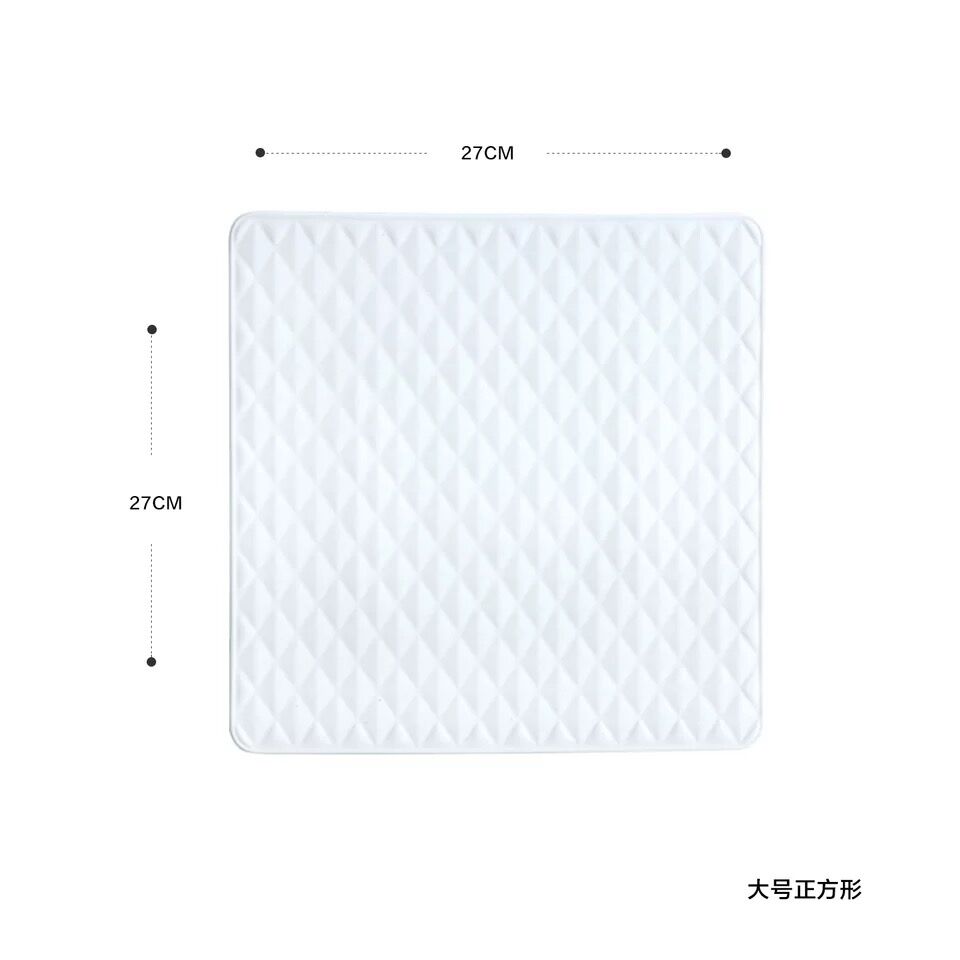 Square plate size