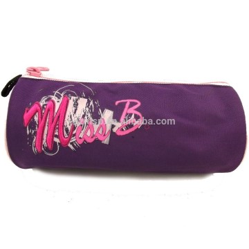 Nylon round pencil case for students