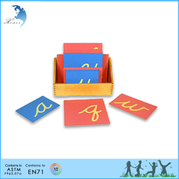 New design montessori Training kids wooden Alphabet blocks