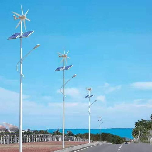 Farola LED solar híbrida con farola solar impermeable al aire libre de energía eólica