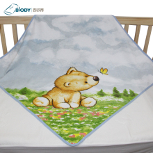Custom Logol Cute Printed Big Terry kid Blanket