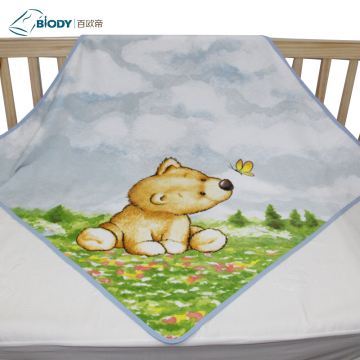 Custom Logol Cute Printed Big Terry kid Blanket