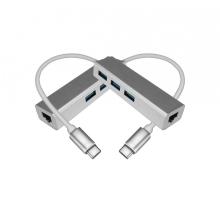 Aluminum Alloy USB3.2 Gen1 5Gbps hub