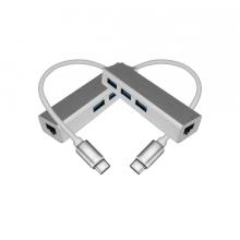 Type C to RJ45 1000Mbps HUB ethernet adapter