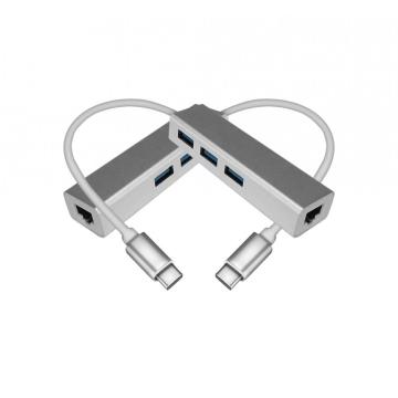 Aluminum Alloy USB3.2 Gen1 5Gbps hub